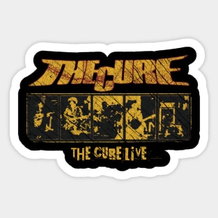 The Cure Vintage 1978 // The Cure Live Original Fan Design Artwork Sticker